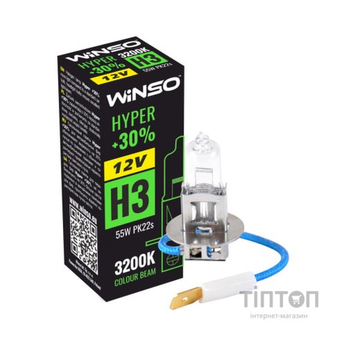 Автолампа WINSO H3 HYPER +30 55W (712300)