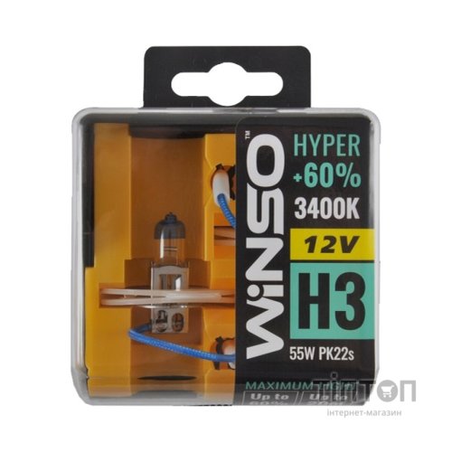 Автолампа WINSO H3 HYPER +60 55W (712330)
