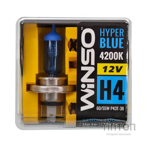Автолампа WINSO H4 HYPER BLUE 4200K 60/55W (712450)