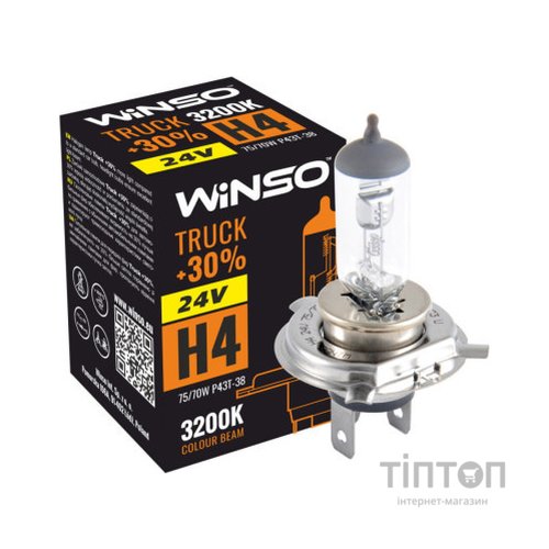 Автолампа WINSO H4 TRUCK +30 75/70W (724400)
