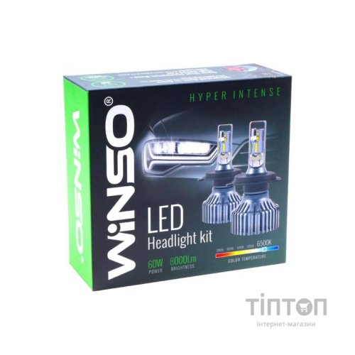 Автолампа WINSO LED H4 12/24V 60Вт 8000Лм. (798400)