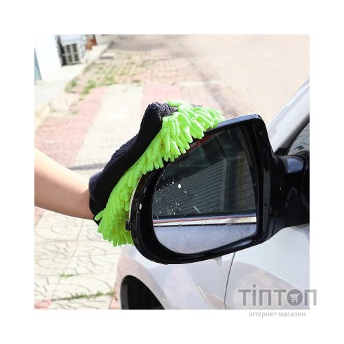 Автомобільна серветка ColorWay Рукавичка з мікрофібри для миття та полірування автомобіля, двостороння (CW-2417)