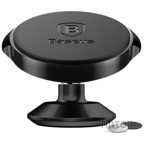Універсальний автотримач Baseus Magnetic Small ears (клейка стртрічка) black (SUER-B01)