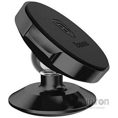Універсальний автотримач Baseus Magnetic Small ears (клейка стртрічка) black (SUER-B01)