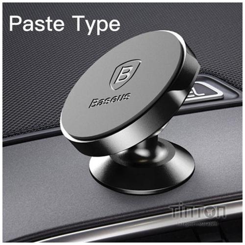 Універсальний автотримач Baseus Magnetic Small ears (клейка стртрічка) black (SUER-B01)