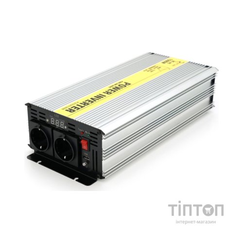 Автомобільний інвертор 12V/220V 1500W чиста синусоїда, 2xShuko, 1xUSB Ritar (RSC-1500)
