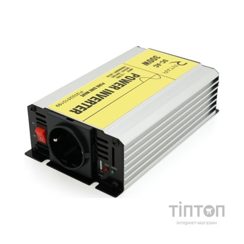 Автомобільний інвертор 12V/220V 300W чиста синусоїда, 1xShuko, 1xUSB Ritar (RSC-300)