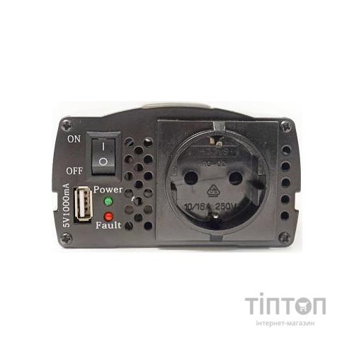 Автомобільний інвертор 12V/220V 300W, USB 5V 1A, HYM300-122 PowerPlant (KD00MS0001)