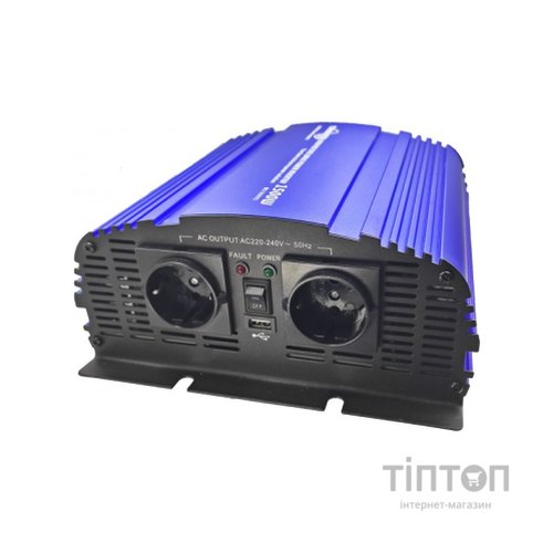 Автомобільний інвертор 12V/220V MS-1500 1800W, approximate sinusoid, USB, Shuko*2 Tommatech (29446)