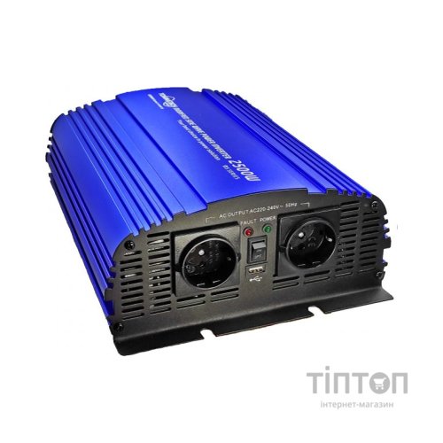 Автомобільний інвертор 12V/220V MS-2500 2500W, approximate sinusoid, USB, Shuko*2 Tommatech (29448)