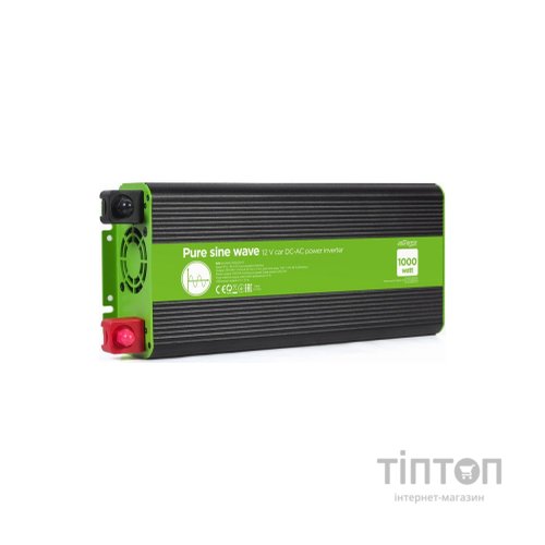 Автомобільний інвертор 12V/230V 1000W (2000W peak power) чиста синусоїда EnerGenie (EG-PWC-PS1000-01)