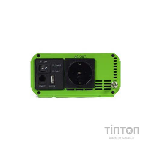 Автомобільний інвертор 12V/230V 500W (1000W peak power) чиста синусоїда EnerGenie (EG-PWC-PS500-01)
