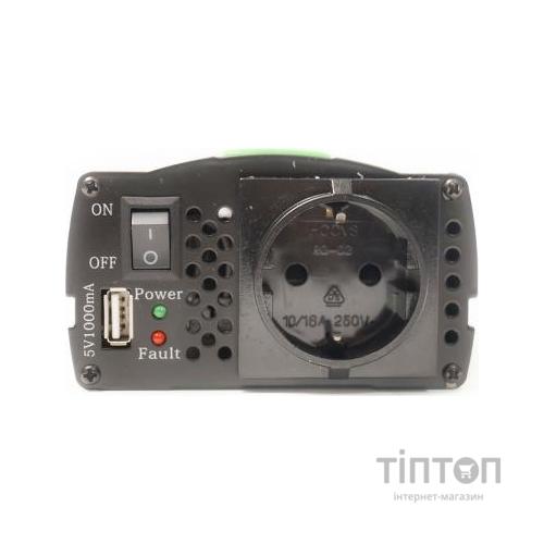 Автомобільний інвертор 24V/220V 300W, USB 5V 1A, HYM300-242 PowerPlant (KD00MS0002)
