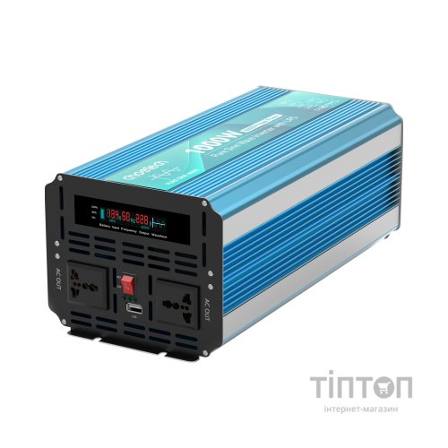 Автомобільний інвертор Choetech 12/220V 1000Вт, з функцією ДБЖ, чиста синусоїда (INV-C1000WUPS-EU)