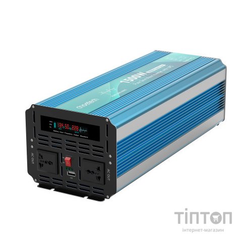 Автомобільний інвертор Choetech 12/220V 1500Вт, з функцією ДБЖ, чиста синусоїда (INV-C1500WUPS-EU)