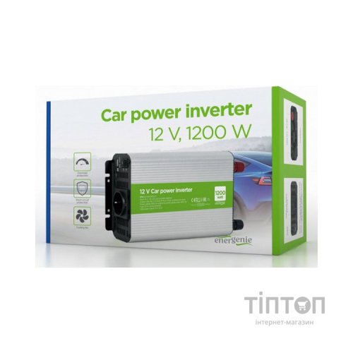 Автомобільний інвертор EnerGenie 12V/220V 1200 Вт (EG-PWC1200-01)