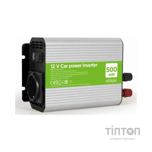 Автомобільний інвертор EnerGenie 12V/220V 500 Вт (EG-PWC500-01)