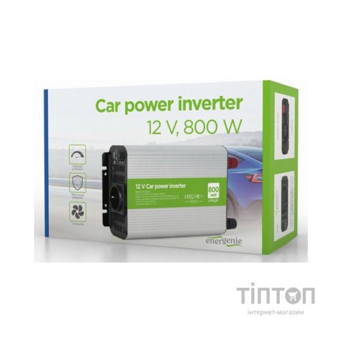 Автомобільний інвертор EnerGenie 12V/220V 800 Вт (EG-PWC800-01)