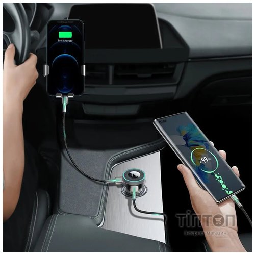 Зарядний пристрій Baseus Enjoy Car Wireless MP3 Charger USB Black (CCLH-01)