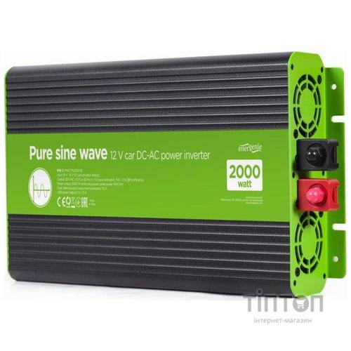 Автомобільний інвертор EnerGenie 12V/230V 2000W (4000W peak power) чиста синусоїда (EG-PWC-PS2000-01)