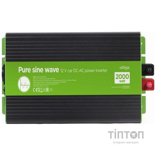Автомобільний інвертор EnerGenie 12V/230V 2000W (4000W peak power) чиста синусоїда (EG-PWC-PS2000-01)