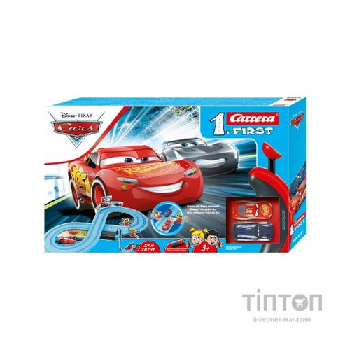 Автотрек Carrera First Disney Pixar Cars - Потужна дуель, довжина траси 2.4 м (CR-20063038)