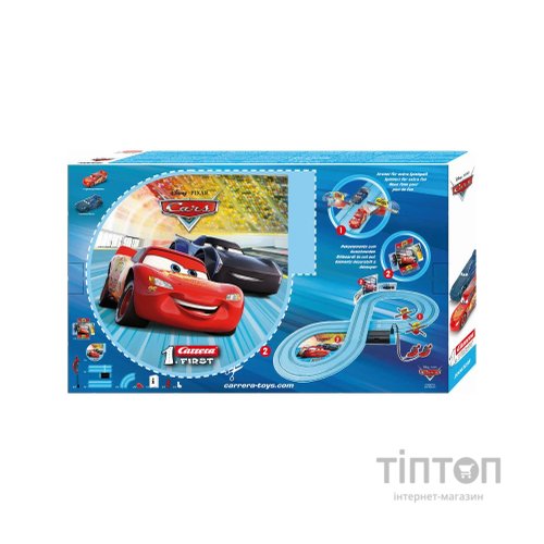 Автотрек Carrera First Disney Pixar Cars - Потужна дуель, довжина траси 2.4 м (CR-20063038)
