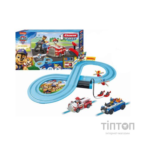 Автотрек Carrera First Paw Patrol На трасі, довжина траси 2.4 м (CR-20063056)