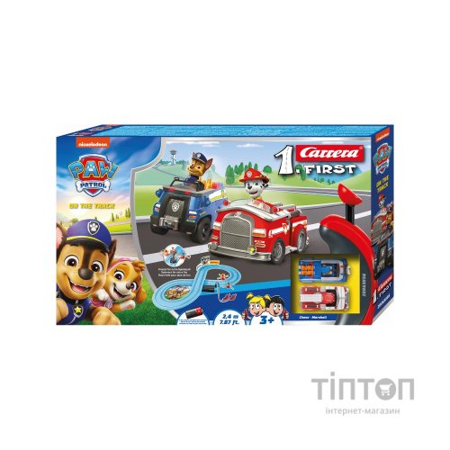 Автотрек Carrera First Paw Patrol На трасі, довжина траси 2.4 м (CR-20063056)