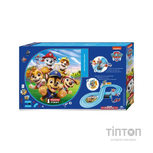 Автотрек Carrera First Paw Patrol На трасі, довжина траси 2.4 м (CR-20063056)