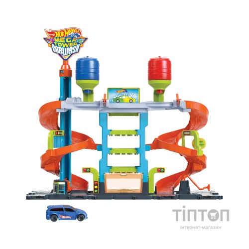 Автотрек Hot Wheels Автомийка: Мегавежа (HDP05)