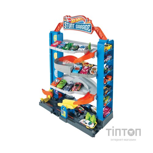Автотрек Hot Wheels Чотирьохповерховий гараж для машинок (GNL70)