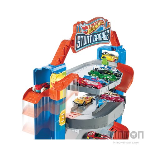 Автотрек Hot Wheels Чотирьохповерховий гараж для машинок (GNL70)