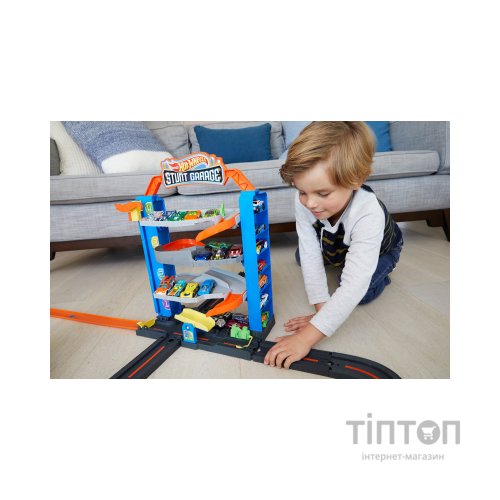 Автотрек Hot Wheels Чотирьохповерховий гараж для машинок (GNL70)