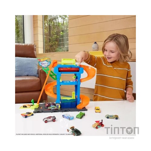 Автотрек Hot Wheels City Автомийка: Скажені віражі (HTN80)