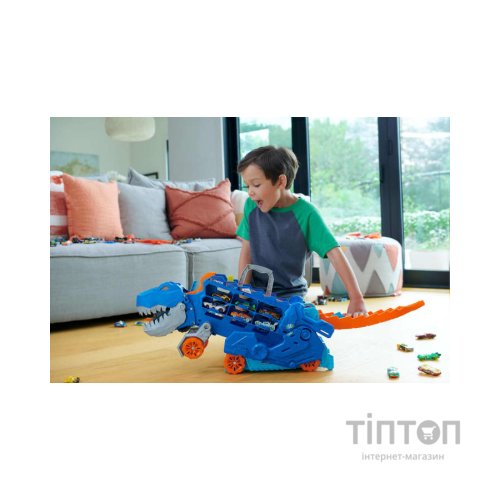 Автотрек Hot Wheels Мега-транспортер Неймовірний Ті-Рекс (HNG50)