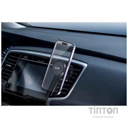 Автотримач XO C122 Air Vent Car Holder Round Magnetic Bracket Black