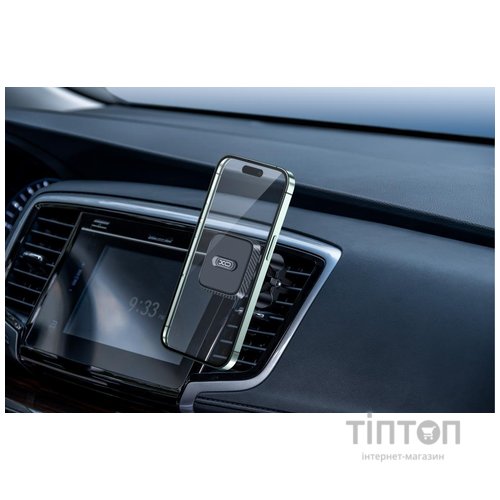 Автотримач XO C123 Air Vent Car Holder Square Magnetic Bracket Black