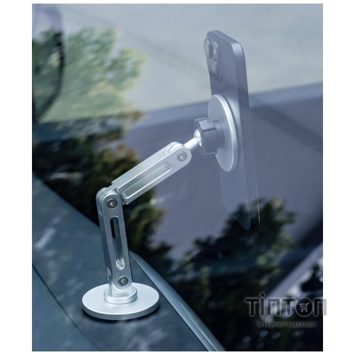 Автотримач XO C148 Universal Magnetic metal 360° rotating Holder Silver