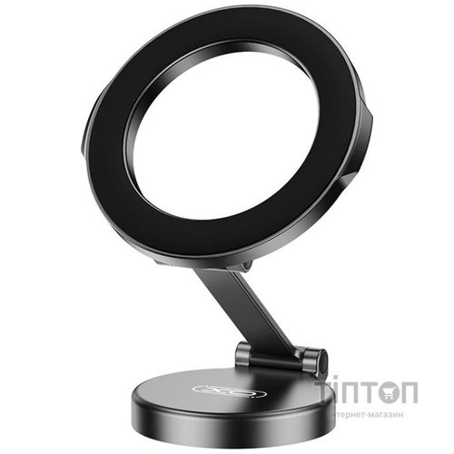 Автотримач XO C158 Universal Magnetic 360 rotating Phone Holder Black