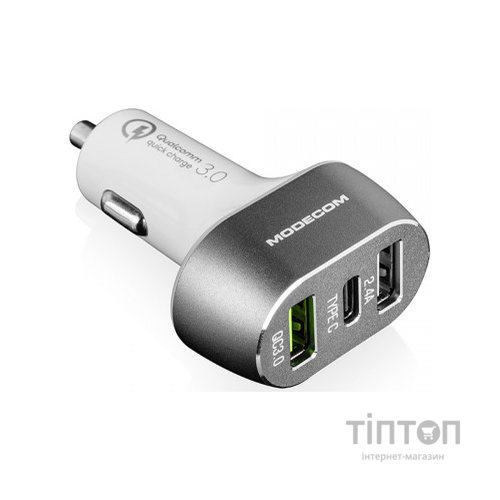 Зарядний пристрій Modecom 3xUSB 2.4A QC3.0+USB+Type C Port CU2C1-07 (ZT-MC-CU2C1-07)