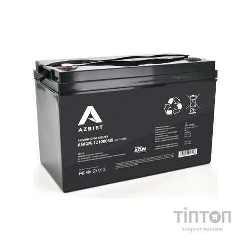 Батарея до ДБЖ AZBIST 12V 100 Ah Super AGM (ASAGM-121000M8)