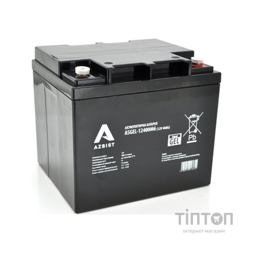 Батарея до ДБЖ AZBIST 12V 40 Ah Super GEL (ASGEL-12400M6)