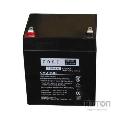 Батарея до ДБЖ COSI AGM 12V 5Ah F1 (CSB-125)