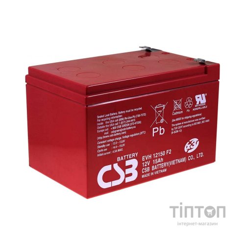 Батарея до ДБЖ CSB EVH12150, 12V 15Ah (EVH12150)