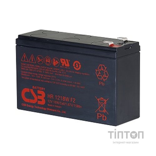 Батарея до ДБЖ CSB HR1218WF2 12V 18W (HR1218WF2)
