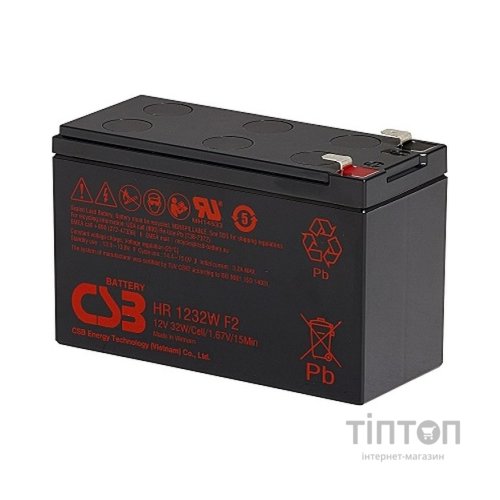 Батарея до ДБЖ CSB HR1232W, 12V 9Ah (HR1232W)