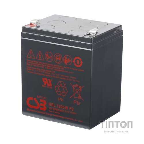 Батарея до ДБЖ CSB HRL1225WF2FR 12V 5.8Ah (HRL1225WF2FR)