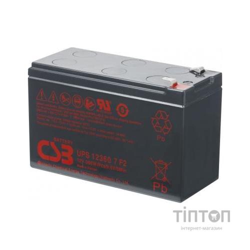 Батарея до ДБЖ CSB UPS12360, 12В 7 Аг (UPS12360)