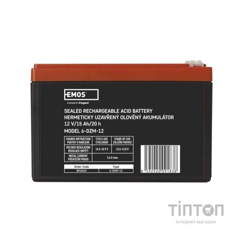 Батарея до ДБЖ EMOS 12V 15Ah (B9656V)